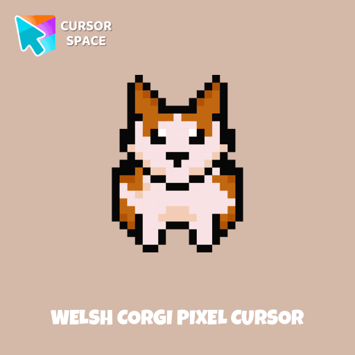 Welsh Corgi Pixel cursor